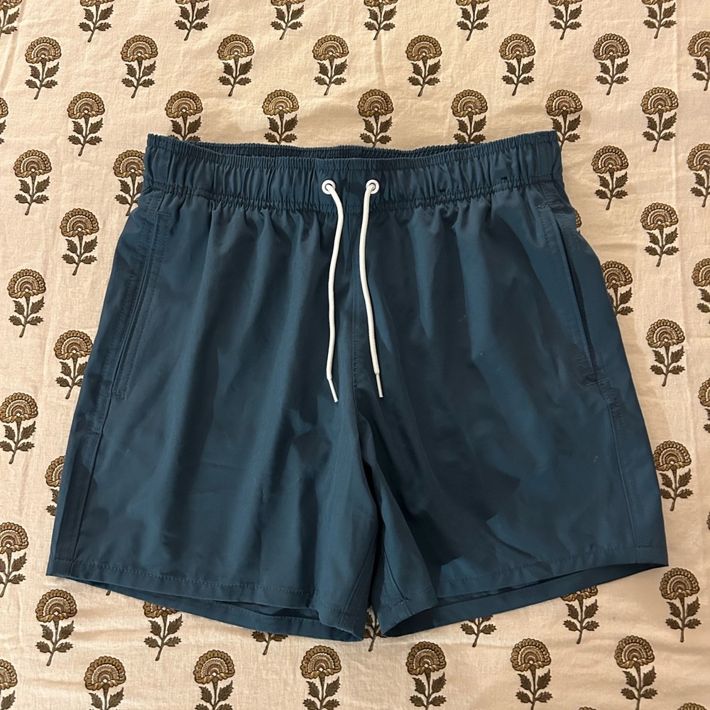 Hollister Men's Deep Blue Swim Trunks